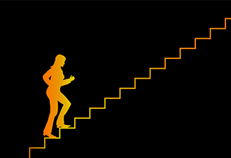 women stairs